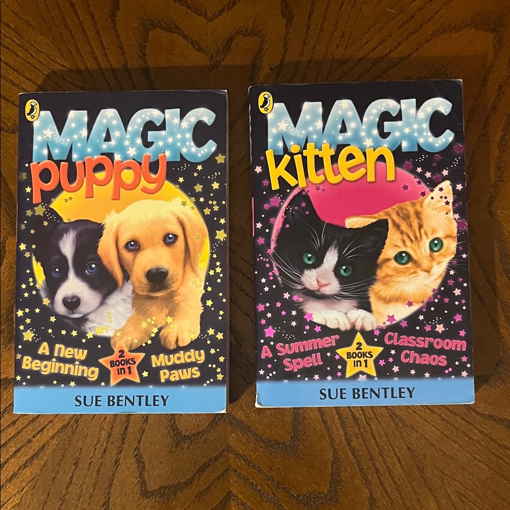 Magic Puppy Book | Magic Kitty Book | kids books by Sue Bentley